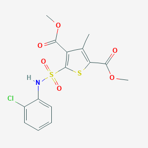 Dimethyl 5-[(2-chlorophenyl)sulfamoyl]-3-methylthiophene-2,4-dicarboxylate