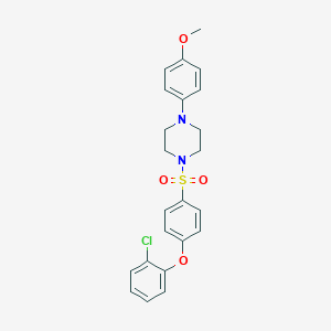 1-{[4-(2-Chlorophenoxy)phenyl]sulfonyl}-4-(4-methoxyphenyl)piperazine
