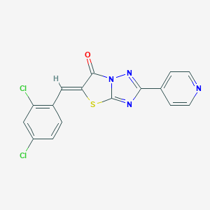 5-(2,4-dichlorobenzylidene)-2-(4-pyridinyl)[1,3]thiazolo[3,2-b][1,2,4]triazol-6(5H)-one