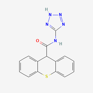 molecular formula C15H11N5OS B3837486 N-(2H-tetrazol-5-yl)-9H-thioxanthene-9-carboxamide 