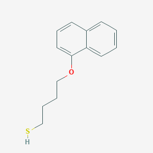 molecular formula C14H16OS B3837743 4-Naphthalen-1-yloxybutane-1-thiol 