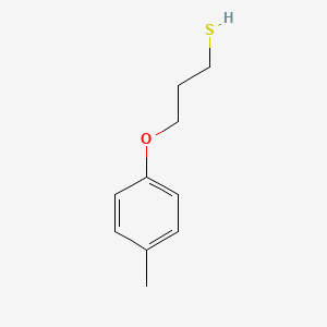 molecular formula C10H14OS B3837756 3-(4-Methylphenoxy)propane-1-thiol 