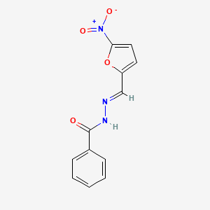 molecular formula C12H9N3O4 B3837863 N'-[(E)-(5-nitrofuran-2-yl)methylidene]benzohydrazide 