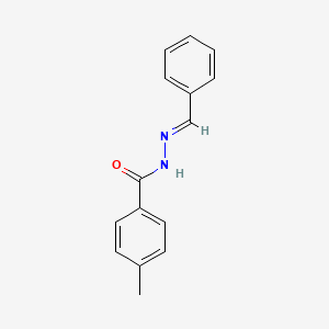 molecular formula C15H14N2O B3838189 4-Methyl-N'-[(E)-phenylmethylidene]benzohydrazide CAS No. 6958-43-6