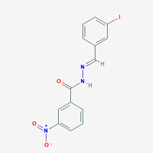 molecular formula C14H10IN3O3 B3838465 N'-[(E)-(3-iodophenyl)methylidene]-3-nitrobenzohydrazide 