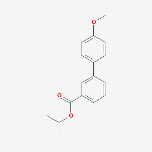 molecular formula C17H18O3 B383857 Isopropyl 4'-methoxy[1,1'-biphenyl]-3-carboxylate 