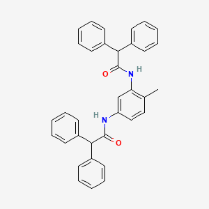 molecular formula C35H30N2O2 B3838656 N-[3-[(2,2-diphenylacetyl)amino]-4-methylphenyl]-2,2-diphenylacetamide 