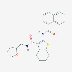2-(1-naphthoylamino)-N-(tetrahydro-2-furanylmethyl)-4,5,6,7-tetrahydro-1-benzothiophene-3-carboxamide