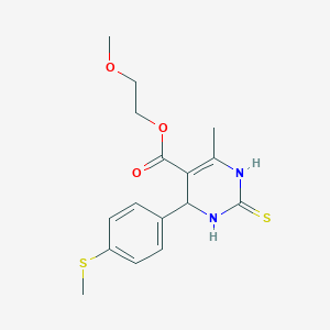 2-Methoxyethyl 6-methyl-4-[4-(methylsulfanyl)phenyl]-2-thioxo-1,2,3,4-tetrahydropyrimidine-5-carboxylate