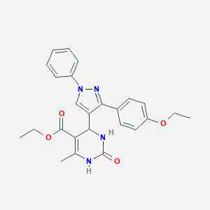 ethyl 4-[3-(4-ethoxyphenyl)-1-phenyl-1H-pyrazol-4-yl]-6-methyl-2-oxo-1,2,3,4-tetrahydropyrimidine-5-carboxylate