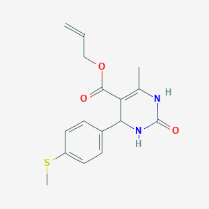 molecular formula C16H18N2O3S B383880 Allyl 6-methyl-4-[4-(methylsulfanyl)phenyl]-2-oxo-1,2,3,4-tetrahydropyrimidine-5-carboxylate 