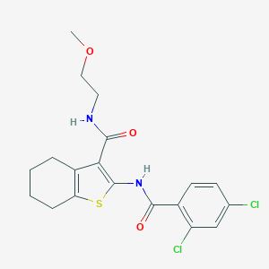 2-[(2,4-dichlorobenzoyl)amino]-N-(2-methoxyethyl)-4,5,6,7-tetrahydro-1-benzothiophene-3-carboxamide