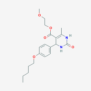 2-Methoxyethyl 6-methyl-2-oxo-4-[4-(pentyloxy)phenyl]-1,2,3,4-tetrahydropyrimidine-5-carboxylate