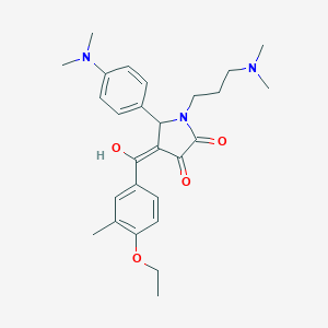 5-[4-(dimethylamino)phenyl]-1-[3-(dimethylamino)propyl]-4-[(4-ethoxy-3-methylphenyl)carbonyl]-3-hydroxy-1,5-dihydro-2H-pyrrol-2-one