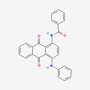 molecular formula C27H18N2O3 B3838964 N-(4-anilino-9,10-dioxoanthracen-1-yl)benzamide 