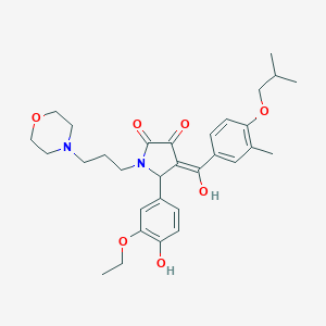 5-(3-ethoxy-4-hydroxyphenyl)-3-hydroxy-4-(4-isobutoxy-3-methylbenzoyl)-1-(3-morpholin-4-ylpropyl)-1,5-dihydro-2H-pyrrol-2-one