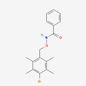 molecular formula C18H20BrNO2 B3839042 N-[(4-bromo-2,3,5,6-tetramethylphenyl)methoxy]benzamide 