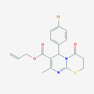 allyl 6-(4-bromophenyl)-8-methyl-4-oxo-3,4-dihydro-2H,6H-pyrimido[2,1-b][1,3]thiazine-7-carboxylate