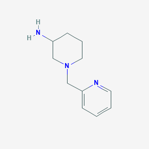 molecular formula C11H17N3 B3839594 1-(Pyridin-2-ylmethyl)piperidin-3-amine 