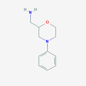 (4-Phenylmorpholin-2-yl)methanamine