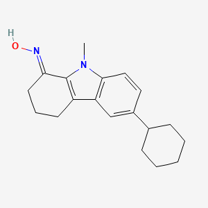 molecular formula C19H24N2O B3839626 N-[(1E)-6-CYCLOHEXYL-9-METHYL-2,3,4,9-TETRAHYDRO-1H-CARBAZOL-1-YLIDENE]HYDROXYLAMINE 