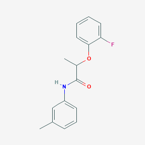 molecular formula C16H16FNO2 B383965 2-(2-fluorophenoxy)-N-(3-methylphenyl)propanamide 