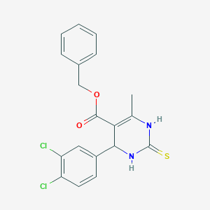 Benzyl 4-(3,4-dichlorophenyl)-6-methyl-2-thioxo-1,2,3,4-tetrahydropyrimidine-5-carboxylate