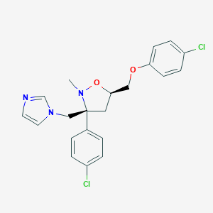5-((4-Chlorophenoxy)methyl)-3-(4-chlorophenyl)-3-((1H-imidazol-1-YL)methyl)-2-methylisoxazolidine