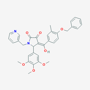 4-[4-(benzyloxy)-3-methylbenzoyl]-3-hydroxy-1-(pyridin-3-ylmethyl)-5-(3,4,5-trimethoxyphenyl)-1,5-dihydro-2H-pyrrol-2-one