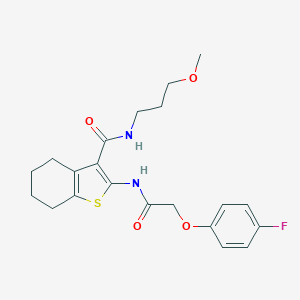 2-{[(4-fluorophenoxy)acetyl]amino}-N-(3-methoxypropyl)-4,5,6,7-tetrahydro-1-benzothiophene-3-carboxamide