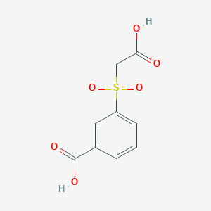 molecular formula C9H8O6S B3839852 3-(carboxymethylsulfonyl)benzoic acid 