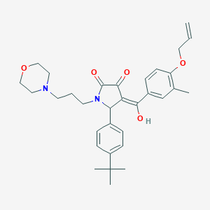 4-[4-(allyloxy)-3-methylbenzoyl]-5-(4-tert-butylphenyl)-3-hydroxy-1-(3-morpholin-4-ylpropyl)-1,5-dihydro-2H-pyrrol-2-one