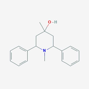 molecular formula C19H23NO B3840036 1,4-Dimethyl-2,6-diphenyl-piperidin-4-ol CAS No. 17107-13-0