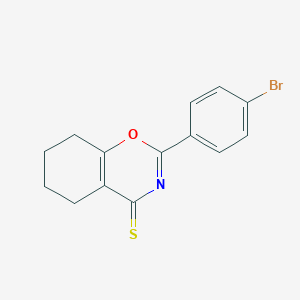 2-(4-bromophenyl)-5,6,7,8-tetrahydro-4H-1,3-benzoxazine-4-thione