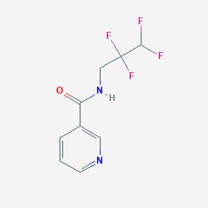molecular formula C9H8F4N2O B3840074 N-(2,2,3,3-tetrafluoropropyl)pyridine-3-carboxamide 