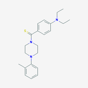 N,N-diethyl-N-(4-{[4-(2-methylphenyl)-1-piperazinyl]carbothioyl}phenyl)amine