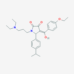 1-[3-(diethylamino)propyl]-4-(4-ethoxybenzoyl)-3-hydroxy-5-(4-isopropylphenyl)-1,5-dihydro-2H-pyrrol-2-one