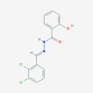 molecular formula C14H10Cl2N2O2 B3840144 N'-(2,3-dichlorobenzylidene)-2-hydroxybenzohydrazide 