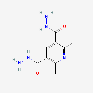 molecular formula C9H13N5O2 B3840162 2,6-Dimethylpyridine-3,5-dicarbohydrazide CAS No. 15420-54-9