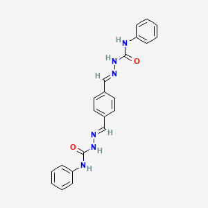 molecular formula C22H20N6O2 B3840222 terephthalaldehyde bis(N-phenylsemicarbazone) 
