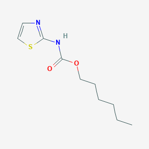 molecular formula C10H16N2O2S B3840308 hexyl N-(1,3-thiazol-2-yl)carbamate 