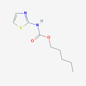 molecular formula C9H14N2O2S B3840335 pentyl N-(1,3-thiazol-2-yl)carbamate 
