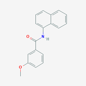 molecular formula C18H15NO2 B3840458 Benzamide, N-(1-naphthyl)-3-methoxy- 