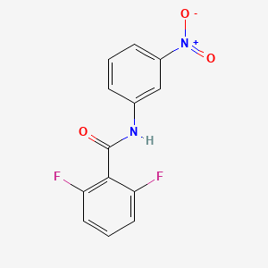 molecular formula C13H8F2N2O3 B3840546 Benzamide, N-(3-nitrophenyl)-2,6-difluoro- 