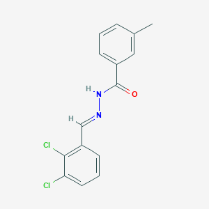 molecular formula C15H12Cl2N2O B3840626 N'-[(E)-(2,3-dichlorophenyl)methylidene]-3-methylbenzohydrazide 