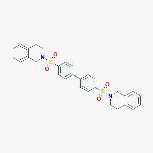 molecular formula C30H28N2O4S2 B384081 2-{[4'-(3,4-dihydro-2(1H)-isoquinolinylsulfonyl)[1,1'-biphenyl]-4-yl]sulfonyl}-1,2,3,4-tetrahydroisoquinoline 