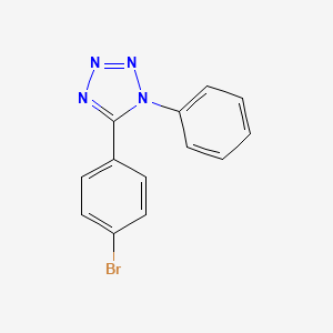 molecular formula C13H9BrN4 B3840911 5-(4-Bromophenyl)-1-phenyltetrazole 