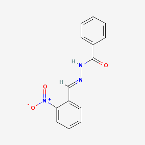 molecular formula C14H11N3O3 B3840982 N'-[(E)-(2-nitrophenyl)methylidene]benzohydrazide CAS No. 28123-75-3