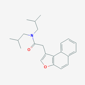 molecular formula C22H27NO2 B384110 N,N-diisobutyl-2-naphtho[2,1-b]furan-1-ylacetamide 