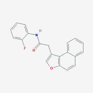 molecular formula C20H14FNO2 B384112 N-(2-fluorophenyl)-2-naphtho[2,1-b]furan-1-ylacetamide 
